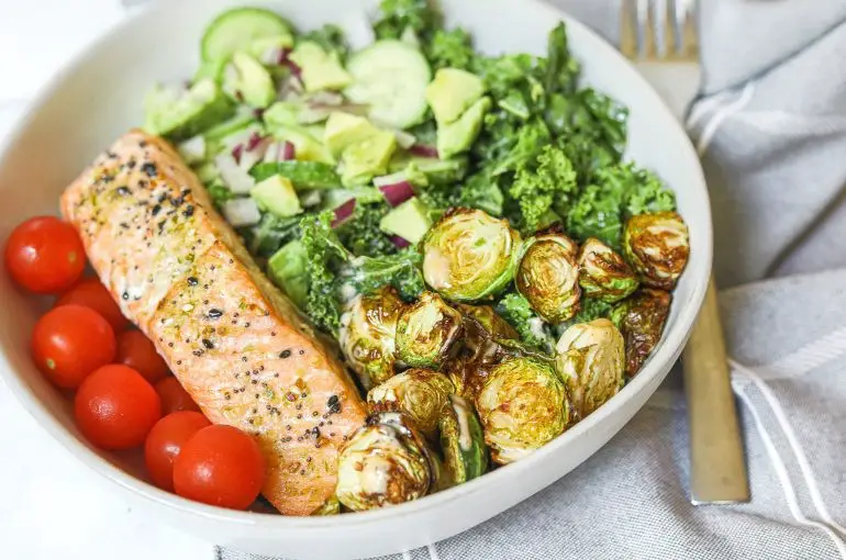 Air Fryer Salmon and Brussels Sprouts 2
