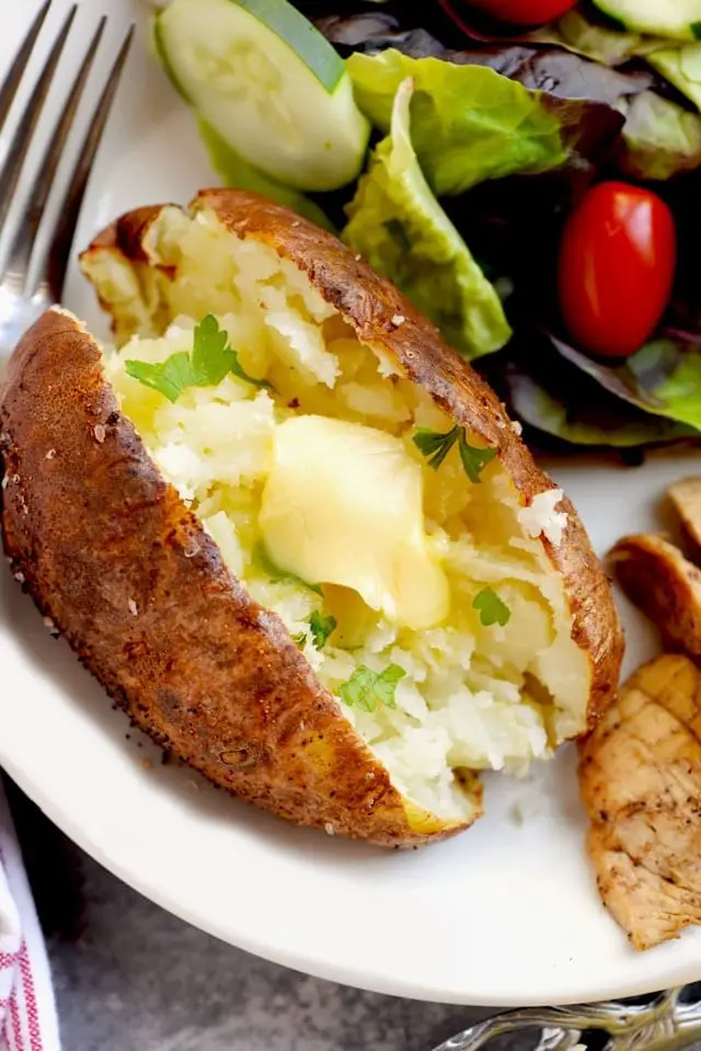 Crunchy, Crispy Air Fryer Baked Potato 6