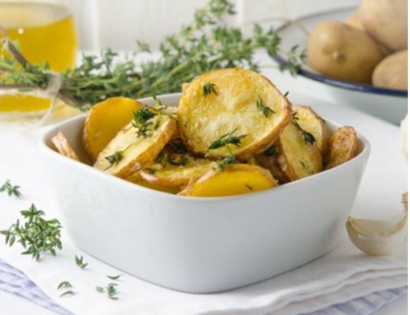 Fried Potatoes With Garlic From The Air Fryer 7