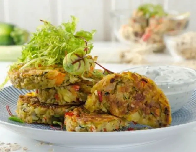 Vegetable And Oat Patties From The Air Fryer 3
